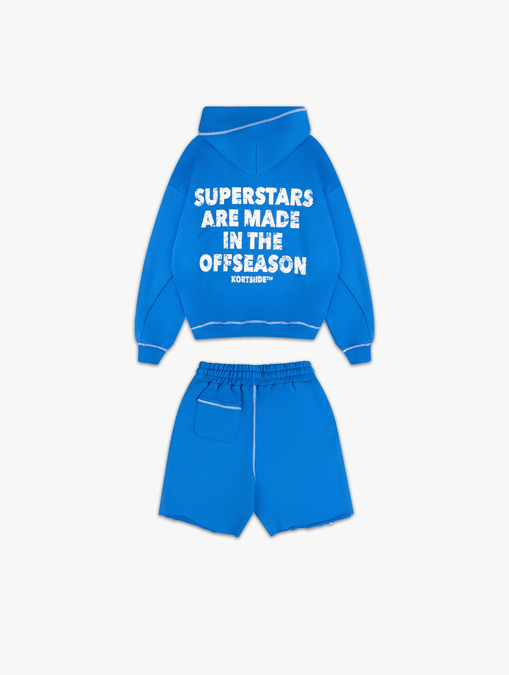 SUPERSTAR ZIP SHORT SET | COBALT