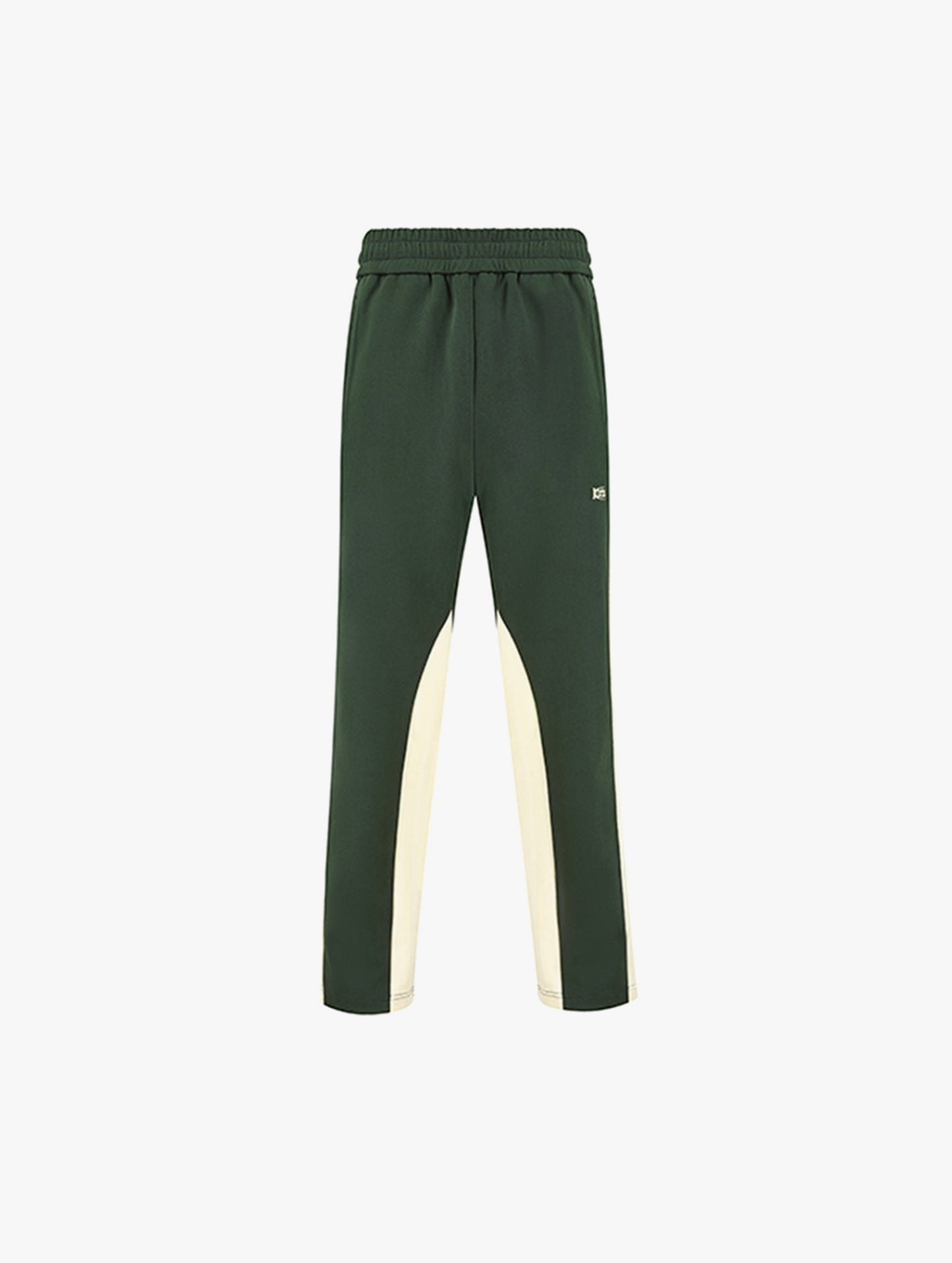 CREW PANTS | FOREST GREEN & ECRU