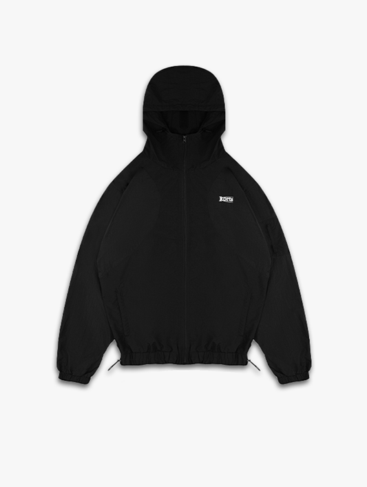 KORTS RUNNA TRACK JACKET | TRIPLE BLACK