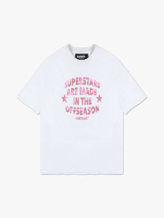 SUPERSTAR CAMO PINK TEE | WHITE